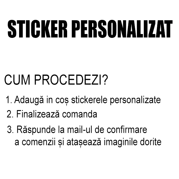 Sticker personalizat