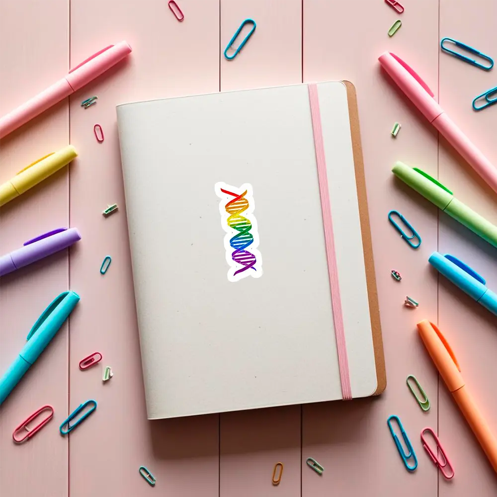 Sticker ADN multicolor