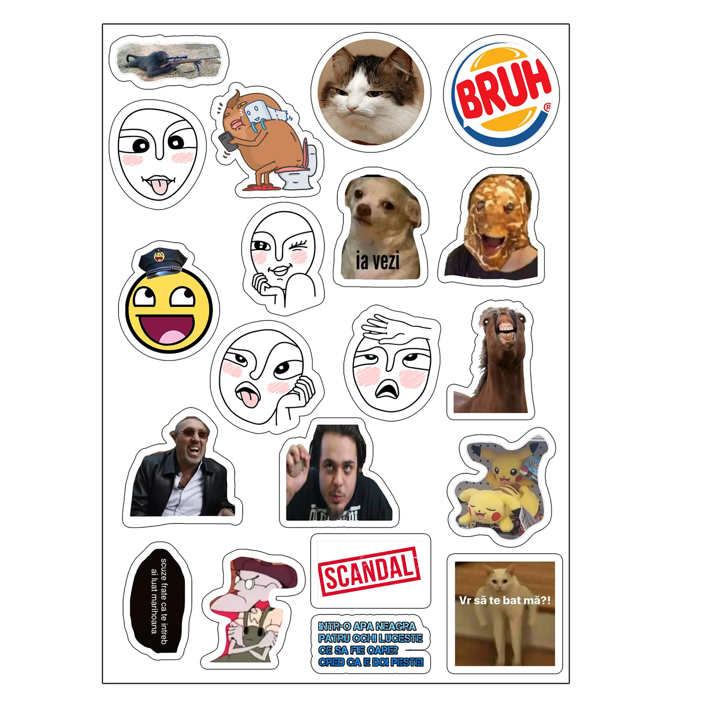 pachet 1 stickere fun