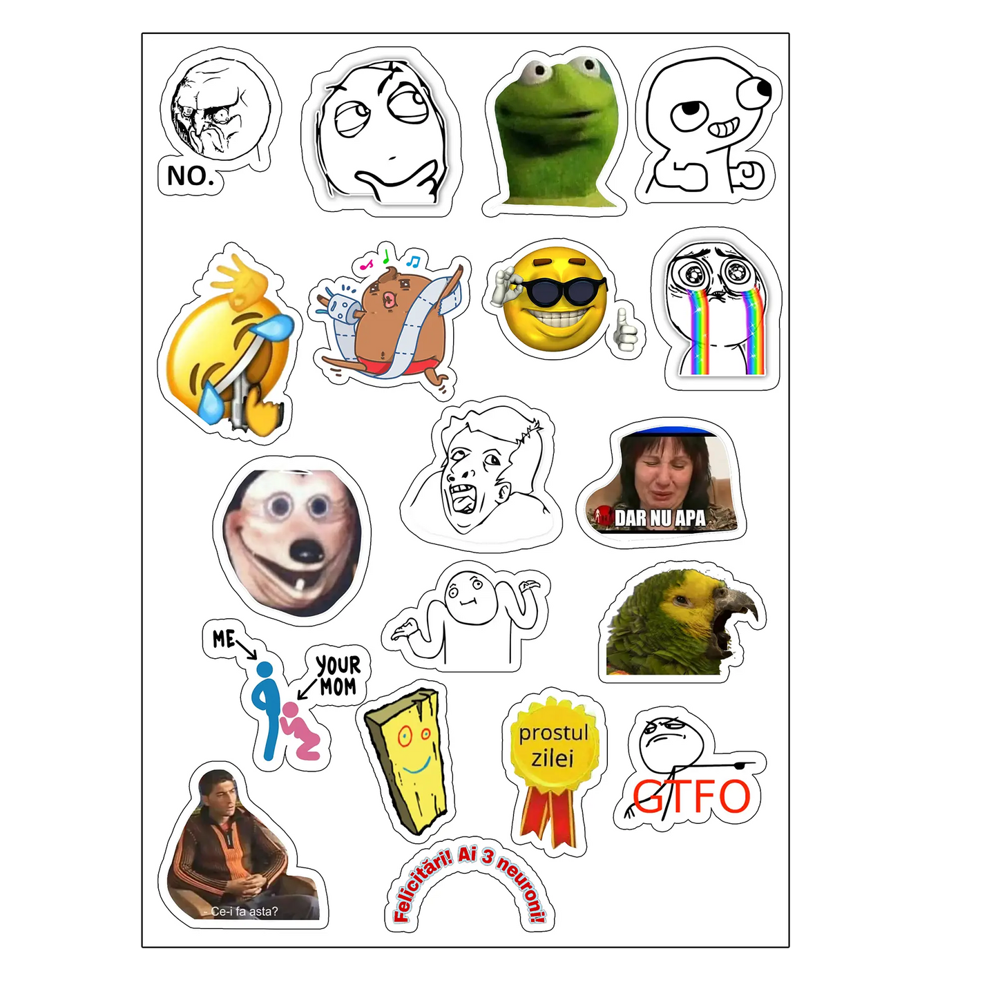 pachet 2 stickere fun