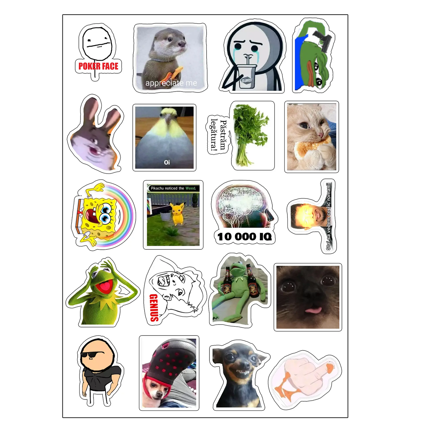 pachet 7 stickere fun