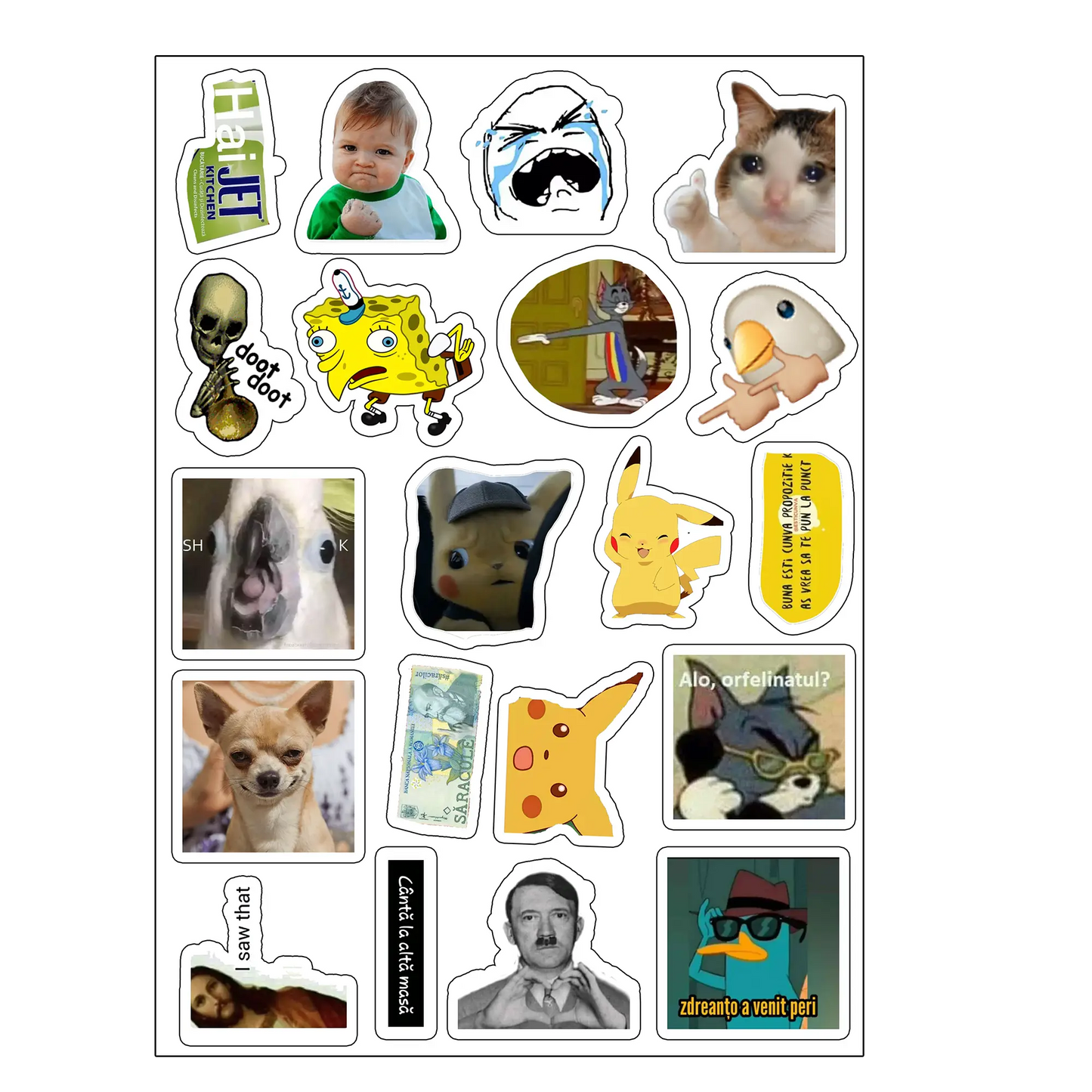 pachet 8 stickere fun