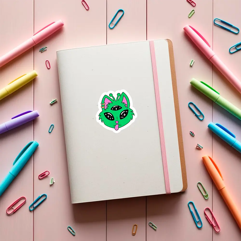 sticker Alien cat