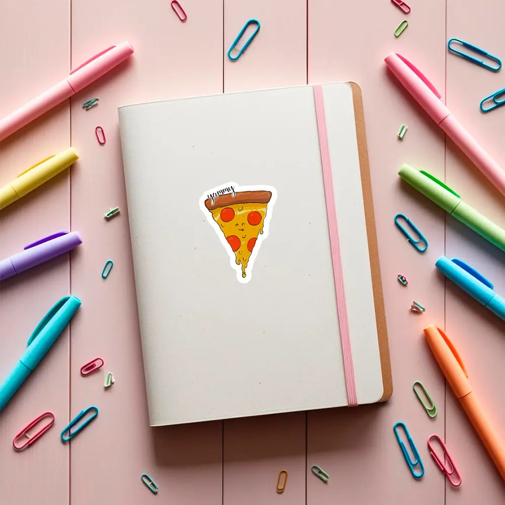 sticker pizza yummy