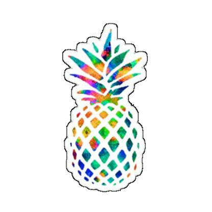 Sticker Ananas multicolor