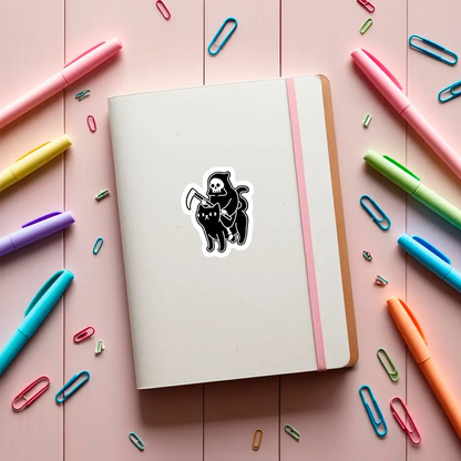 Sticker Death &amp; kitty