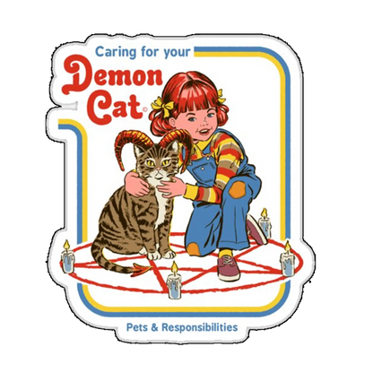 Sticker Demon cat