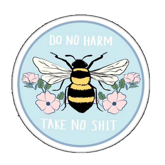 Sticker Do no harm, take no shit