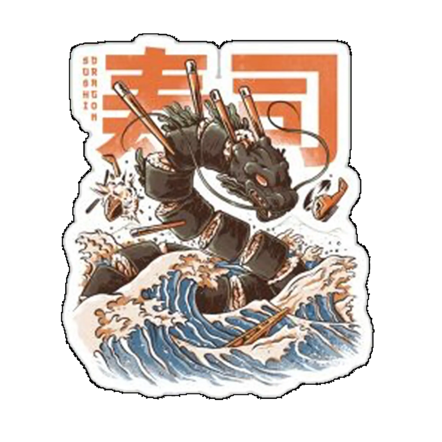 Sticker Dragon sushi