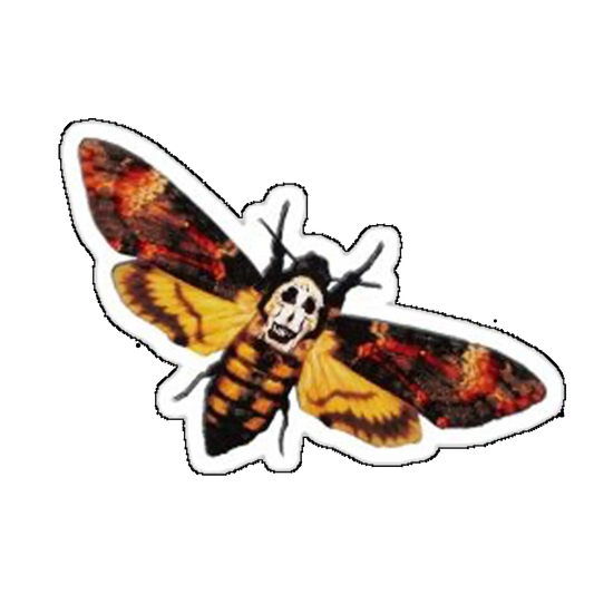 Sticker Fluture cap-de-mort