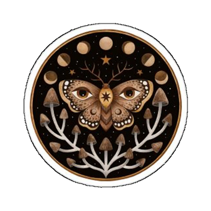 Sticker Fluture cu fazele lunii