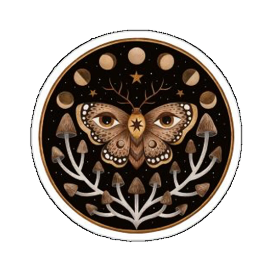 Sticker Fluture cu fazele lunii
