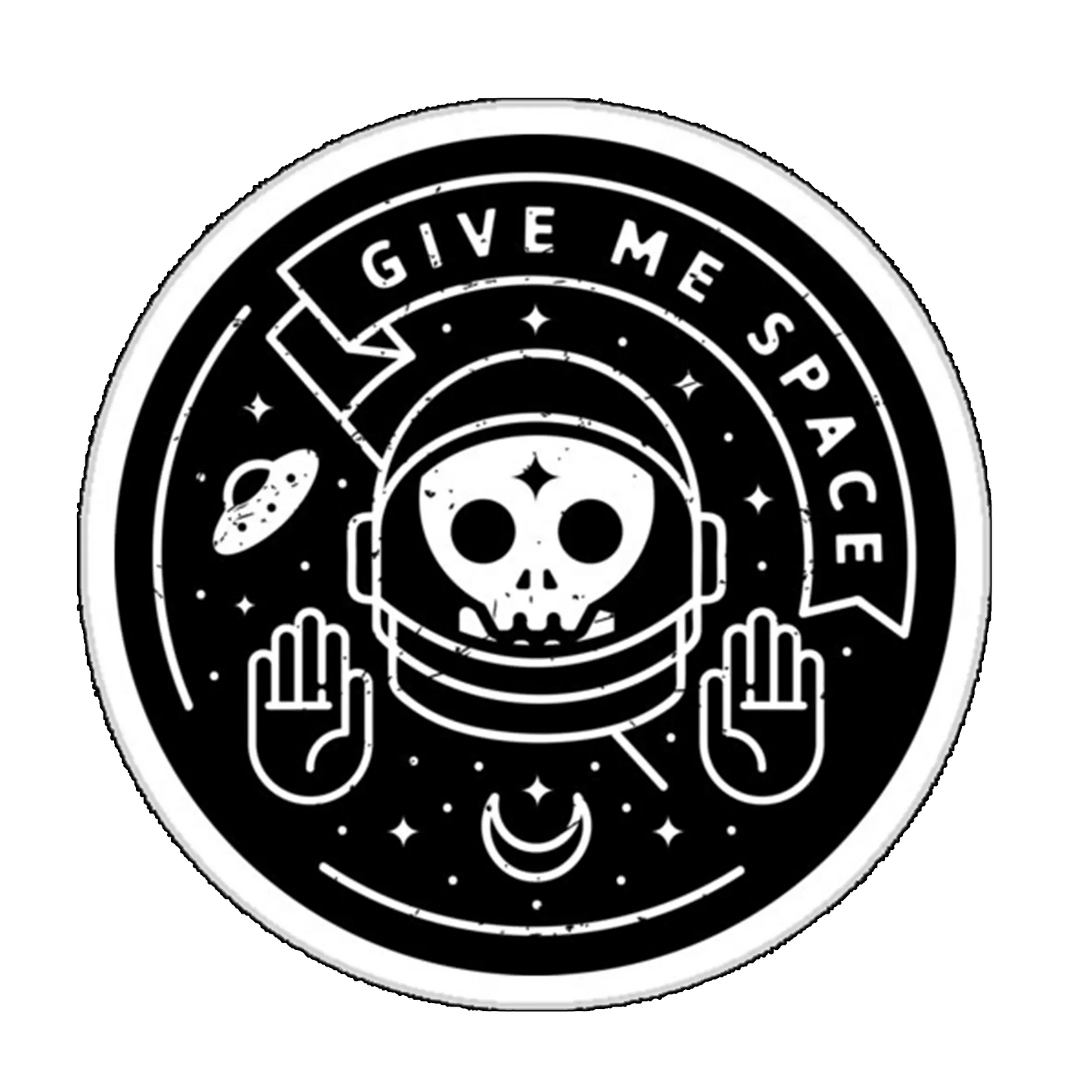 Sticker Give me space