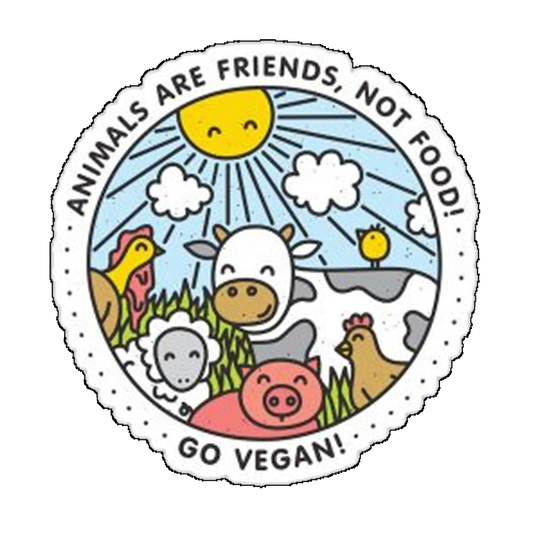 Sticker Go Vegan