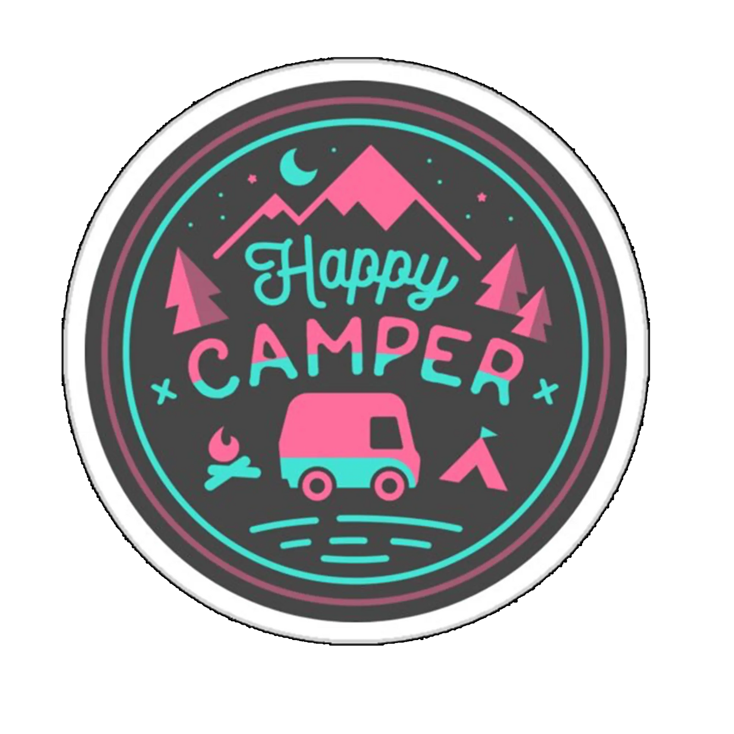 Sticker Happy Camper