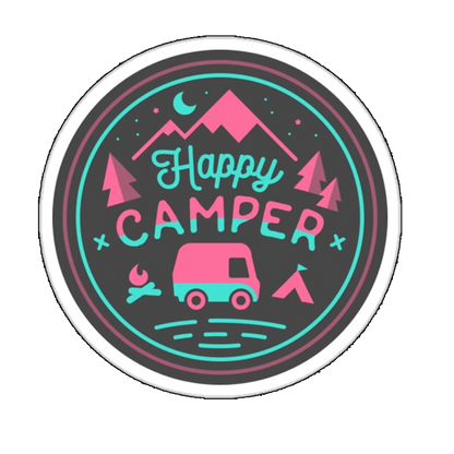 Sticker Happy Camper