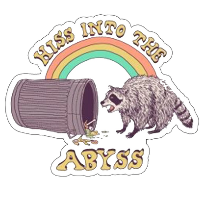 Sticker Hiss into the Abyss
