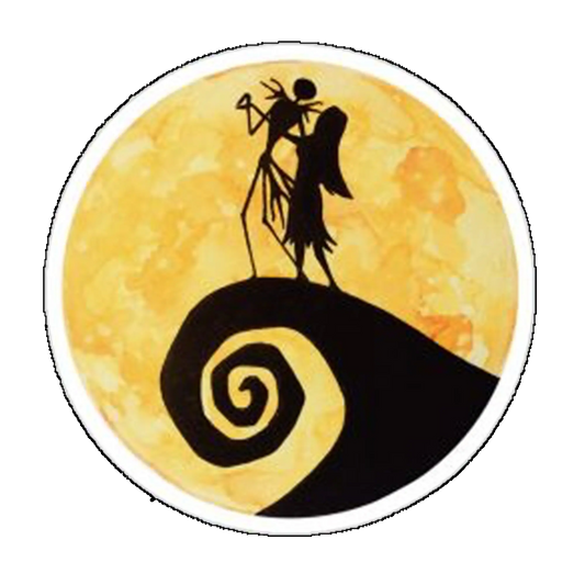 Sticker Jack &amp; Sally Skellington