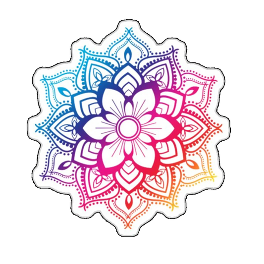 Sticker Mandala multicolora