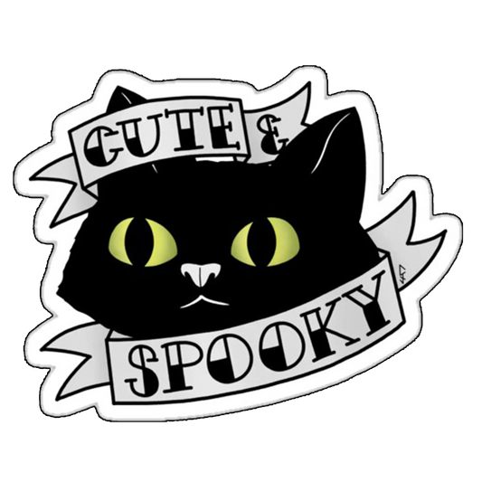 Sticker Pisică cute &amp; spooky