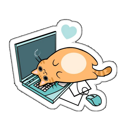 Sticker Pisica lenesa