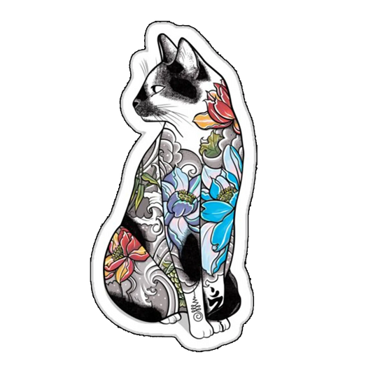 Sticker Pisica tatuata