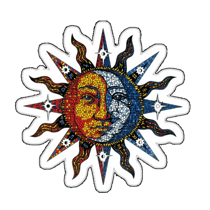 Sticker Soarele si luna