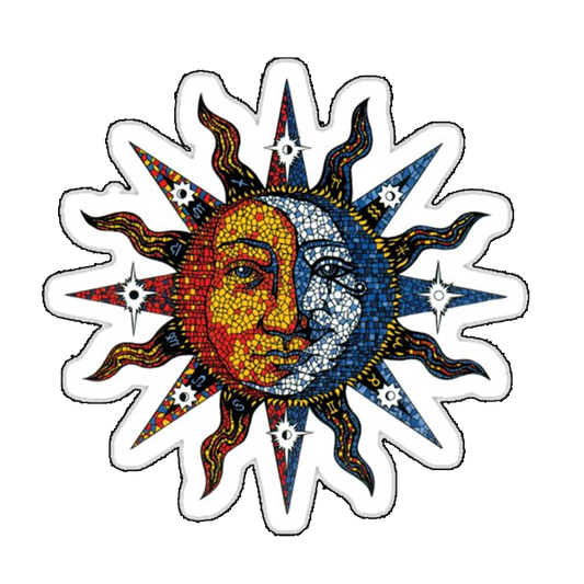 Sticker Soarele si luna