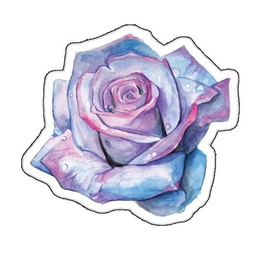 Sticker Trandafir albastru