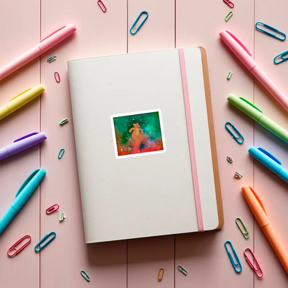 Sticker Urs dansator in spatiu