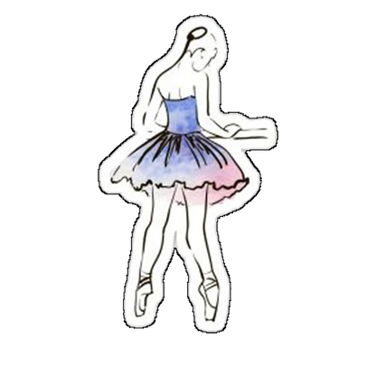 Sticker balerina