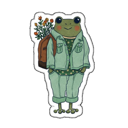Sticker Broscuta cu flori
