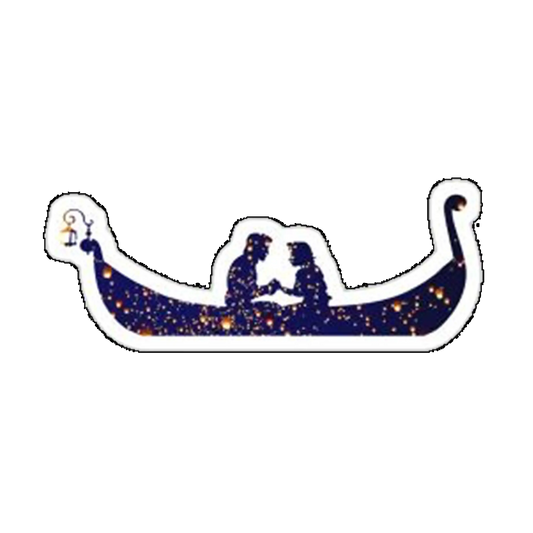 Sticker canoe galaxy