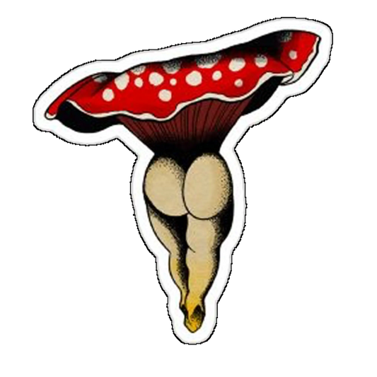 Sticker ciuperca cu doua picioare