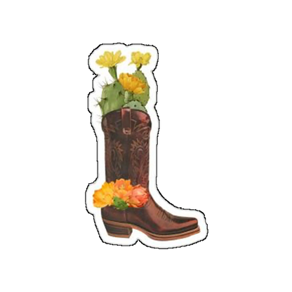 Sticker cizma cu flori