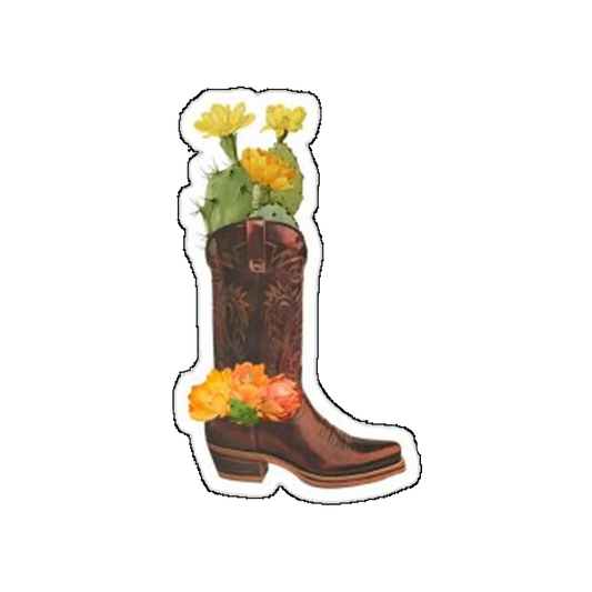 Sticker cizma cu flori