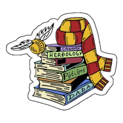 Sticker colectie carti magice Harry Potter