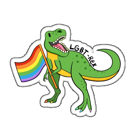 Sticker dinozaur LGBT