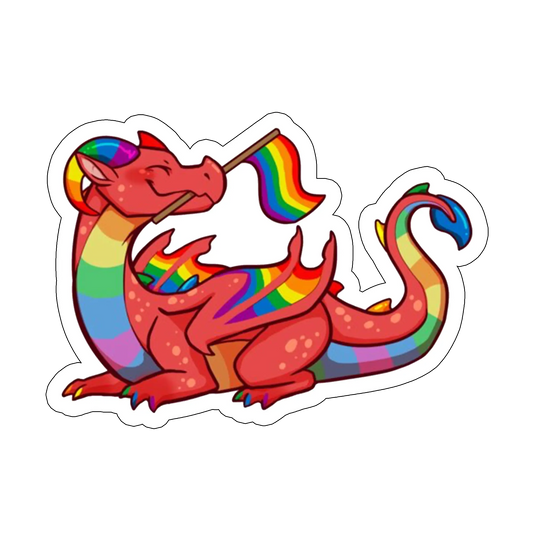 Sticker dragon LGBT