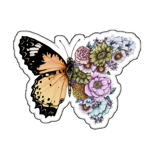 Sticker Fluture floral