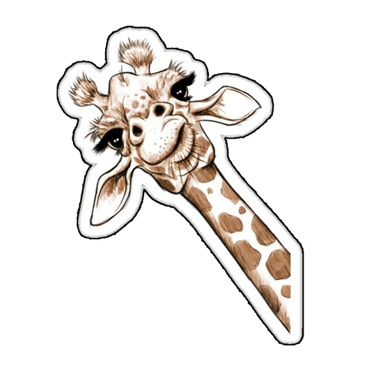Sticker Girafa curioasa