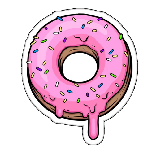 Sticker gogoasa roz
