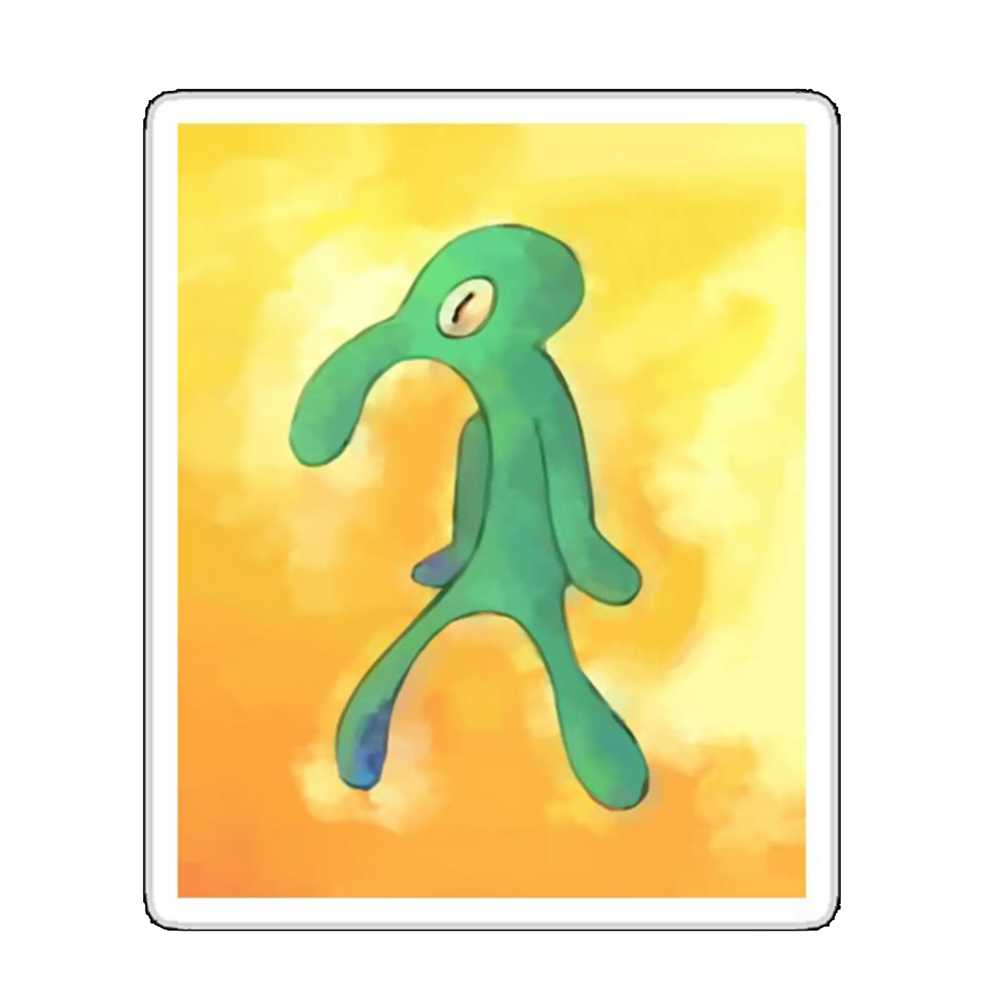 Sticker green thing