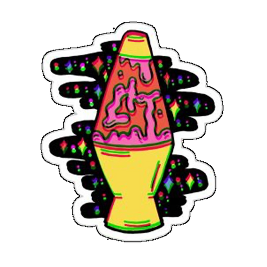 Sticker lampa cu lava