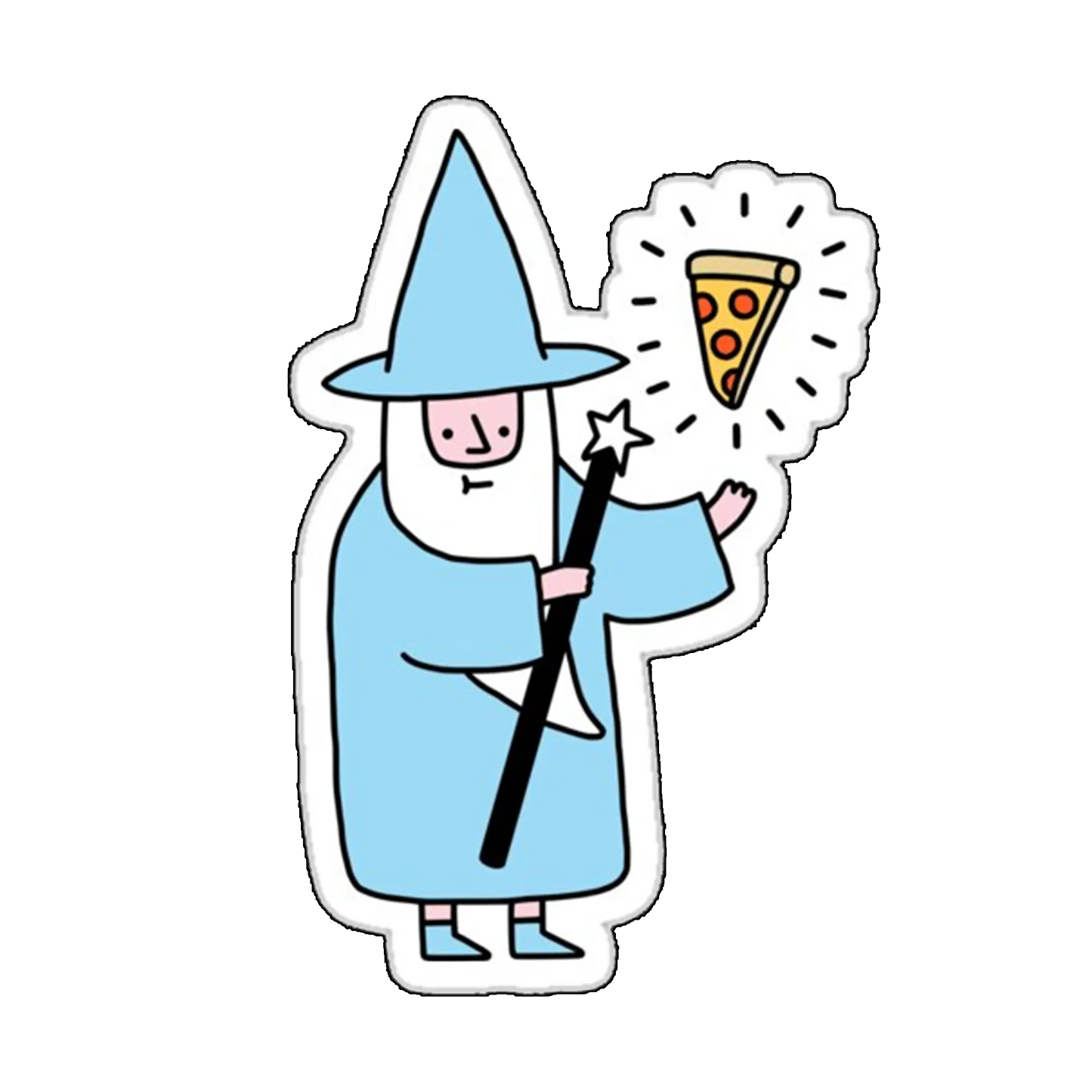 Sticker magie cu pizza