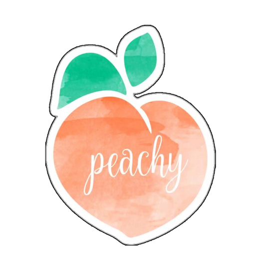 Sticker piersica peachy