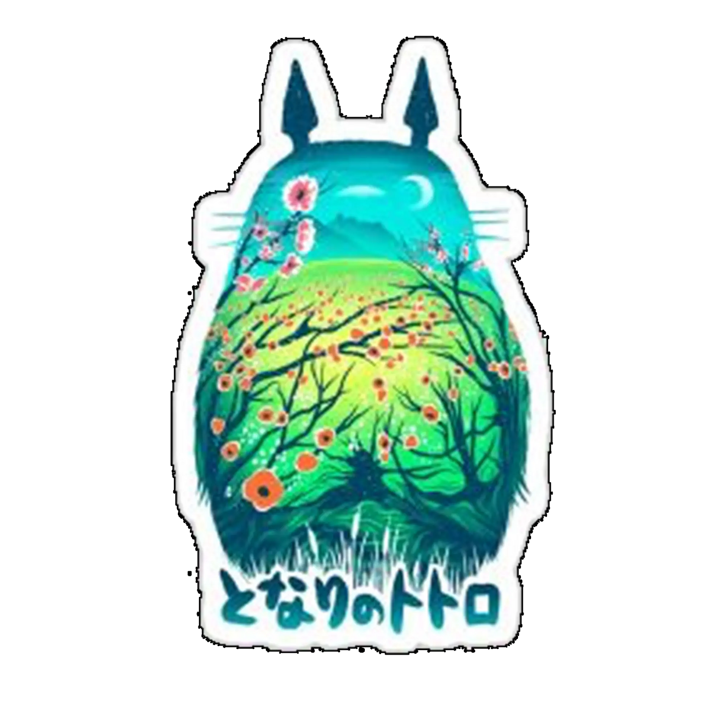 Sticker pisica florala