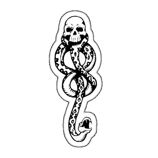 Sticker sarpe cu craniu in coada Harry Potter