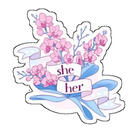 Sticker she her