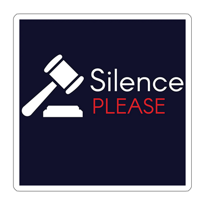 Sticker silence please